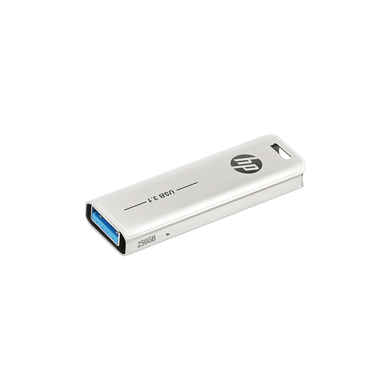惠普（HP）U盘256G X796w 高速读写USB3.1 金属商务办公可伸缩电脑车载两用优盘256g
