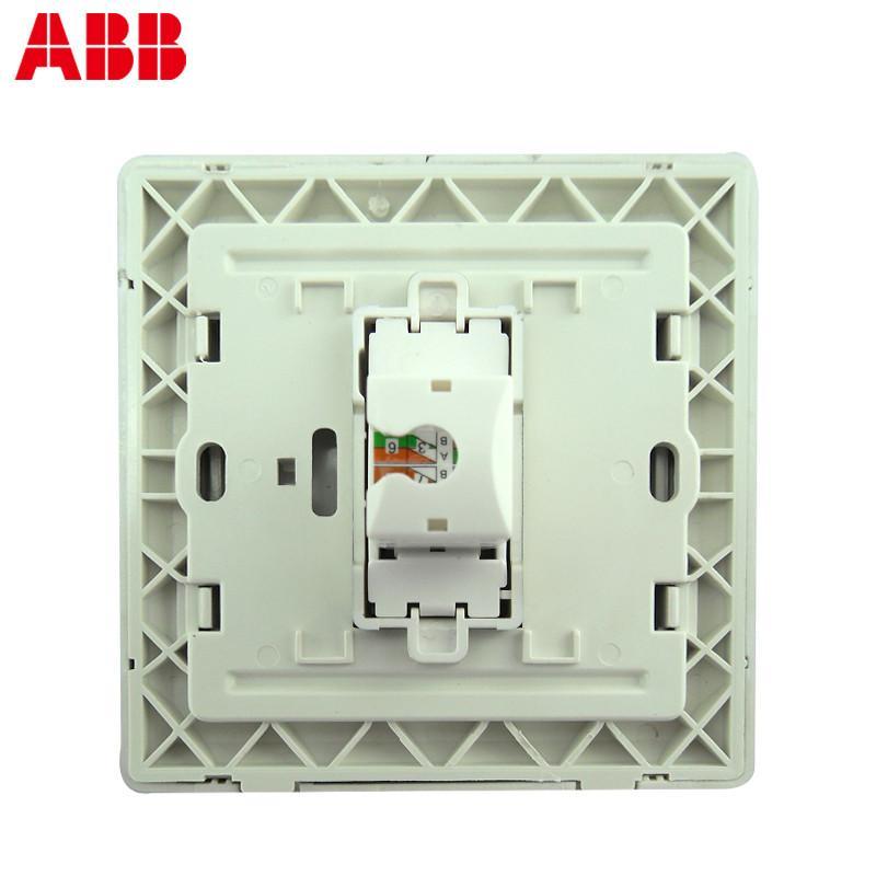 ABB开关插座 德逸珍珠金 一位单电脑网络插座面板AE331-PG