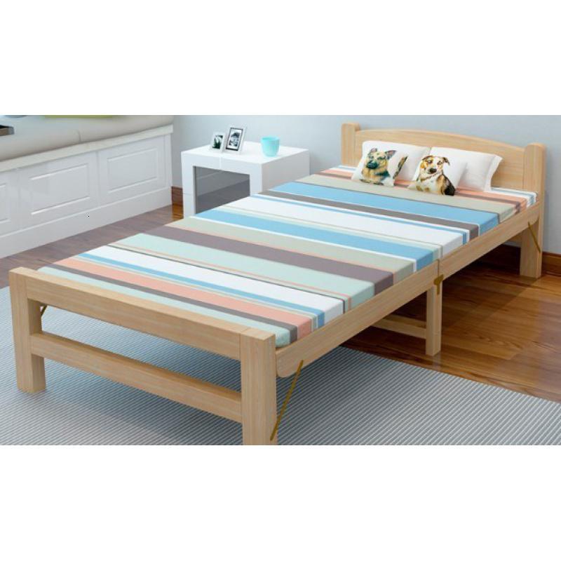 单人床午休折叠1.2m矮床0.6/0.8米闪电客榻榻米床简易床架实木床松木