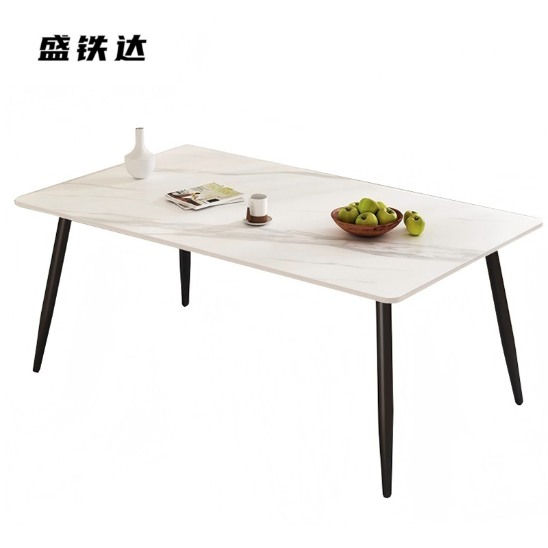 盛铁达 岩板餐桌1400*800*750mm STD-XS247 张高清大图