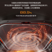 美的(Midea)炎烤空气炸锅 可视窗口 不用翻面 家用大容量低脂无油煎炸不粘大功率炸烤箱一体机 不沾易清洗