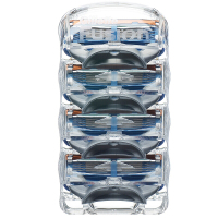 吉列（GILLETTE） 手动剃须刀锋隐剃须刀锋速5手动吉利5层及以上刀片刮胡刀头刀架套装 锋隐手动 4刀头【无刀架】