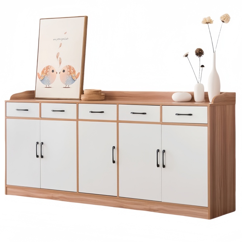 攸形茶水柜五门2000*400*900mm台高清大图