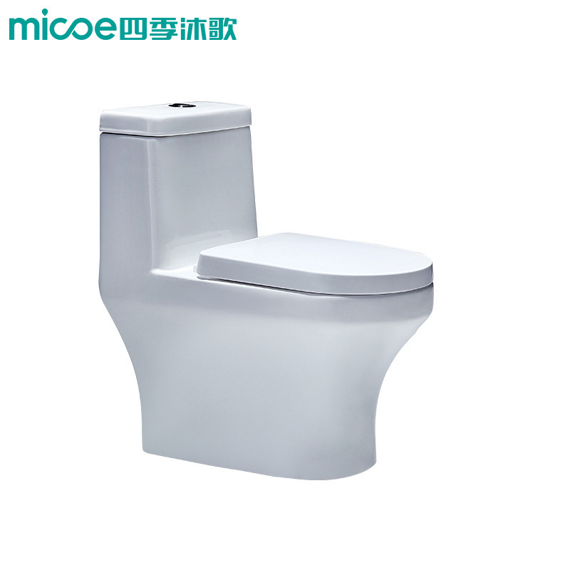 四季沐歌【MICOE】重力虹吸式地排马桶坐便器300MM淋浴喷枪花洒 0.8米浴室柜组合套装餐 花洒浴室柜马桶组合套餐