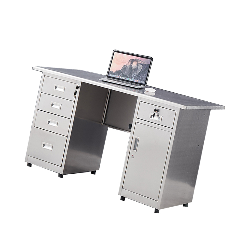 翼澜 不锈钢电脑桌 1.6m 张高清大图