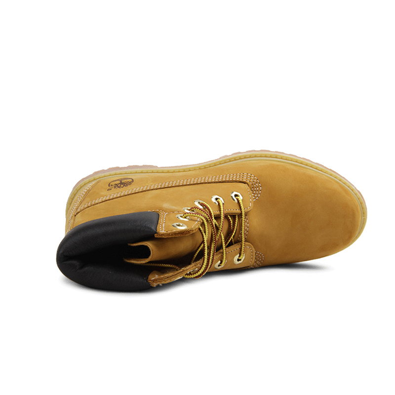 Timberland添柏岚PREMIUM户外踢不烂防水牛皮橡胶底女版经典6英寸户外休闲鞋大黄靴女靴 10361 W宽楦