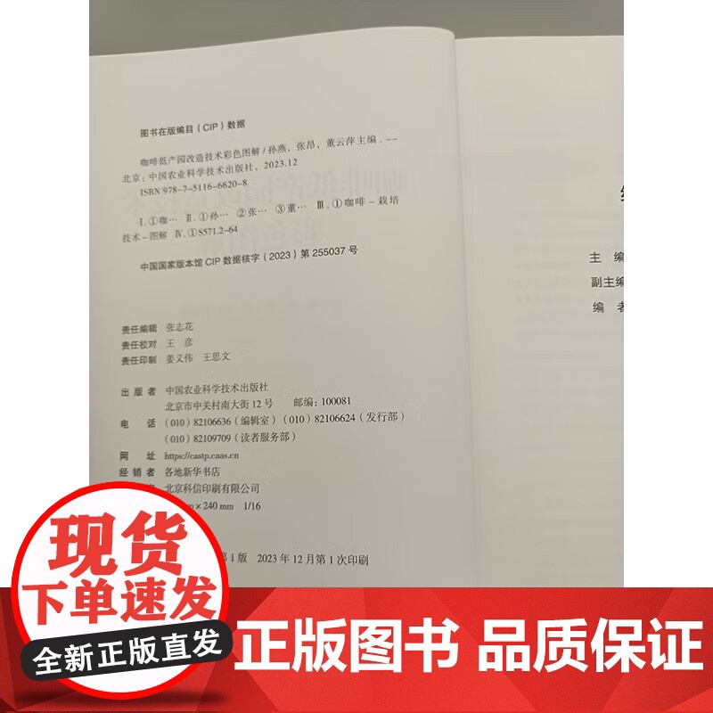 咖啡低产园改造技术彩色图解 孙燕,张昂,董云萍主编 中国农业科学技术出版社9787511666208高清大图