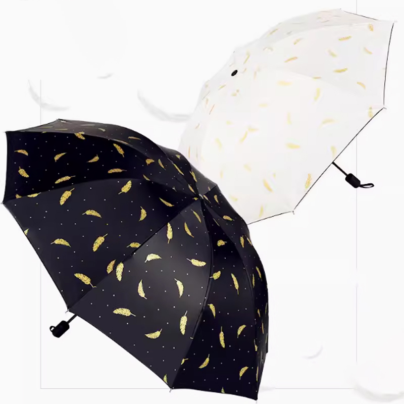 皖亭 WT-YS-003羽毛雨伞 55CM*8K (单位:把) 颜色随机