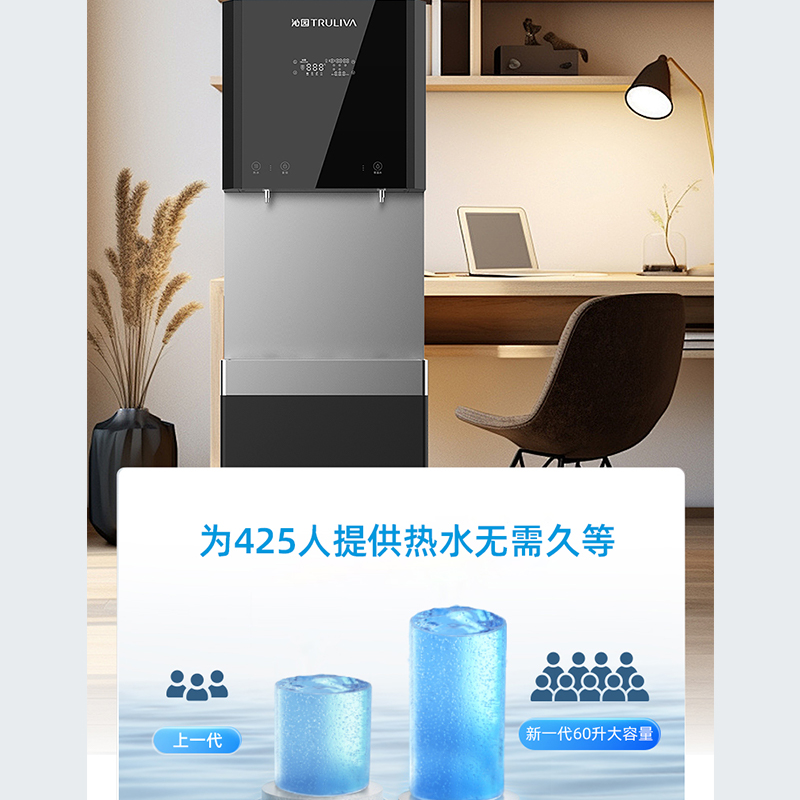 沁园TRULIVA反渗透中央净水器QS-ZRSW-C0660B支持制热全屋净水除垢1600加仑高水效高清大图