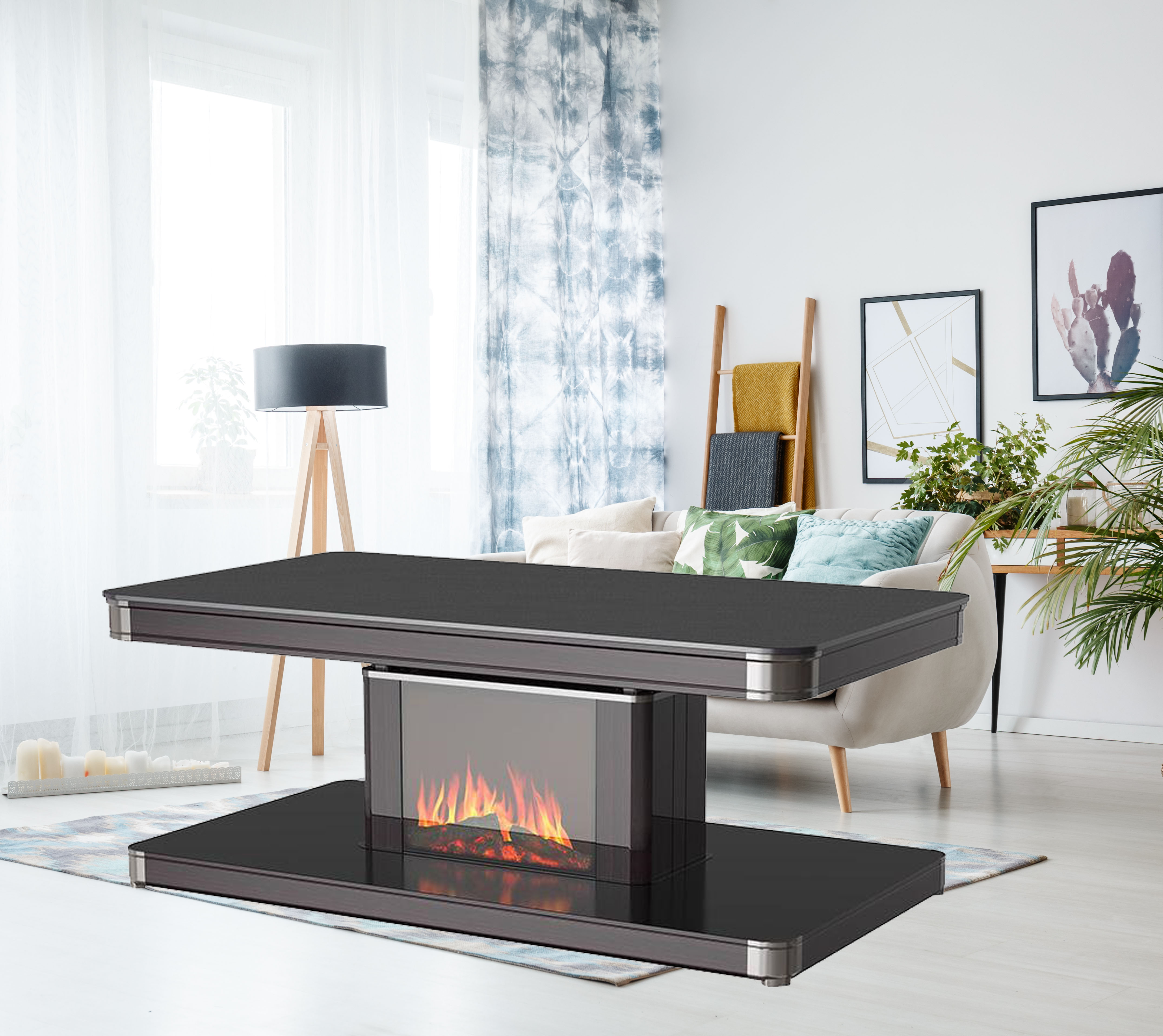 荣事达RC-918HDC6电暖桌取暖桌电炉桌子家用客厅长方形电茶几-线下高清大图