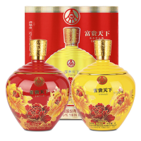五粮液(WULIANGYE)股份有限公司富贵天下藏品级（黄色）浓香型白酒2000ml单瓶送礼白酒