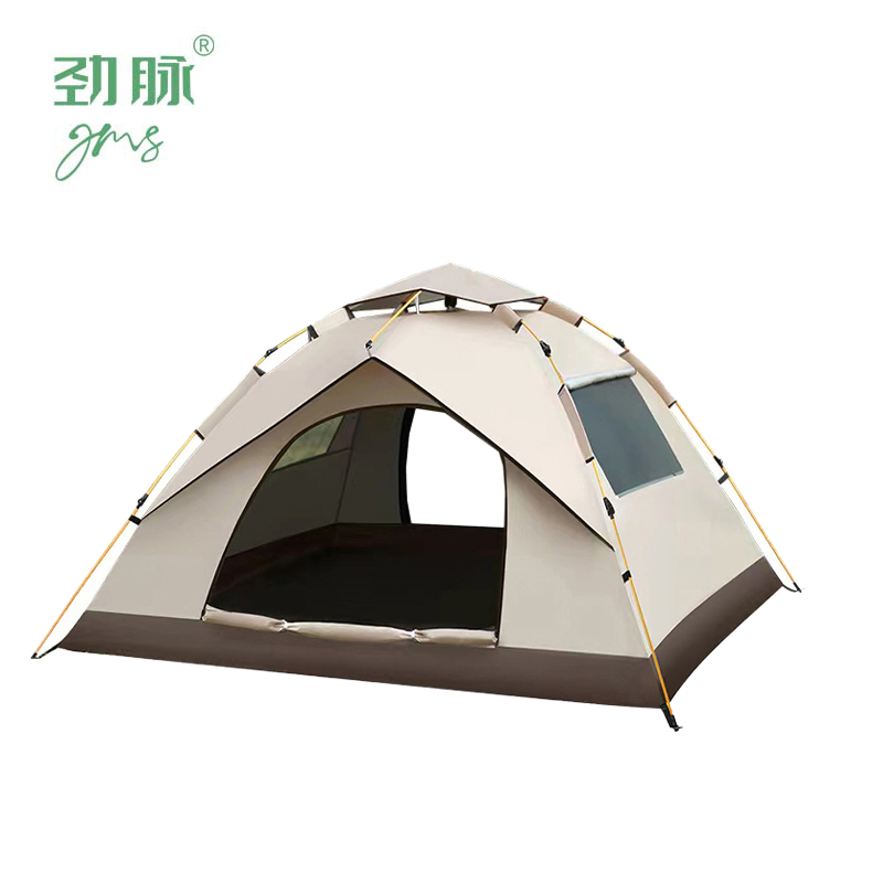 劲脉 户外折叠帐篷 银胶款-200*150*125CM 顶高清大图
