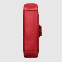 GUCCI 古驰女包 MARMONT系列牛皮双G绗缝女士单肩包443497系列26cm*15cm*7cm
