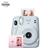 富士(FUJIFILM)INSTAX 一次成像 mini11冰晶白 胶片相机 mini9升级款 套餐五(含数模礼盒)