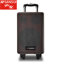 SanSui/山水SG4-06+耳麦 户外演艺专业移动拉杆音箱大功率舞台音响广场舞音响便携式一体机2.0声道大功率音响