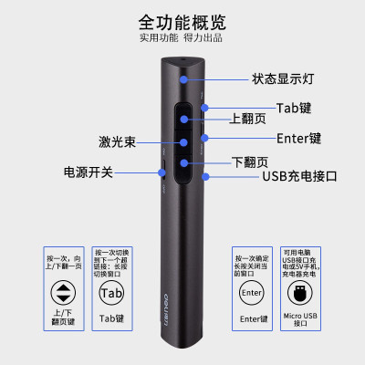 得力(deli) 激光笔/教鞭 2801G 绿光