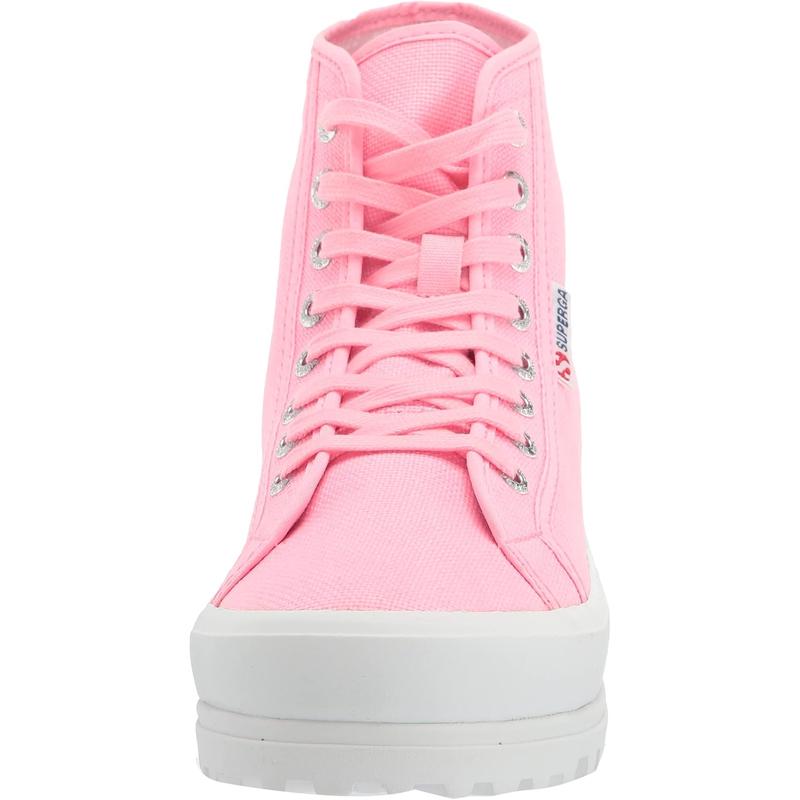 SUPERGA纯棉透气橡胶底系带休闲鞋女款舒适减震运动板鞋高清大图