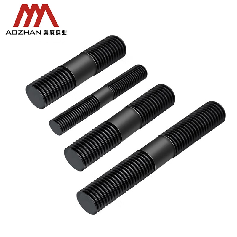 高强双头螺栓紧固件工具配件|20*140|GB901|奥展实业|10.9级 合金钢发黑/起订量1000/10.9|高清大图