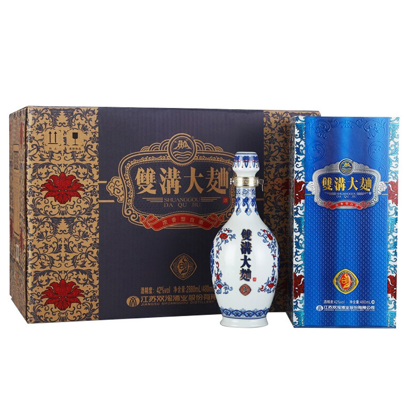 双沟 双沟大曲(明青花)42度 480ml*6整箱装 浓香型白酒