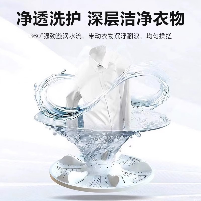 荣事达正品810KG洗衣机全自动大容量家用波轮小型租房宿舍烘干洗脱一体_6.5公斤:三口之家款