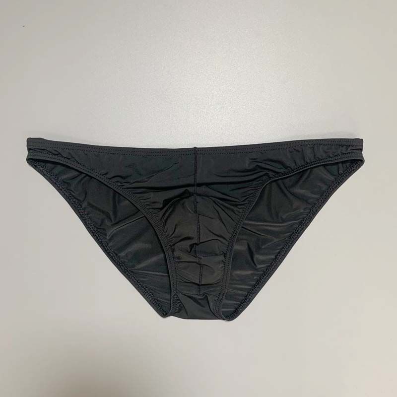 男士超薄冰丝三角裤速干低腰比基尼男性感半透明小三角男士内裤1条