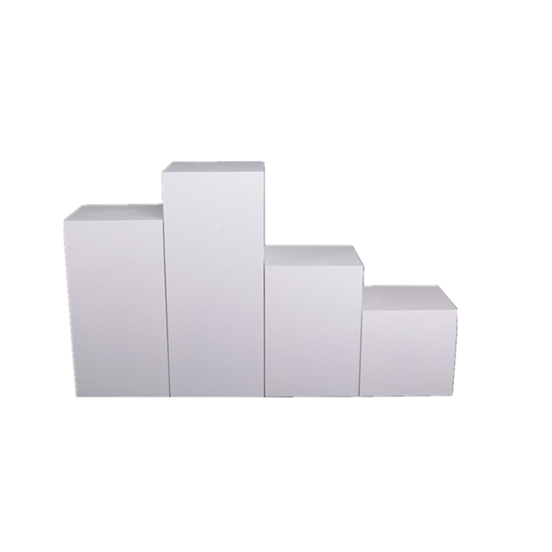 艺可恩木质烤漆白色展台实物小家电展示台展示柜橱窗中岛展示台