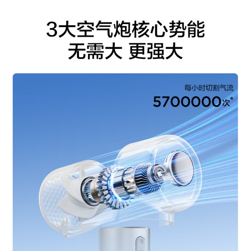 艾美特(Airmate) FREE2-2 风扇 手持风扇 桌面办公室家用 安静轻音小风炮 轻巧便携 超长续航 粉色高清大图