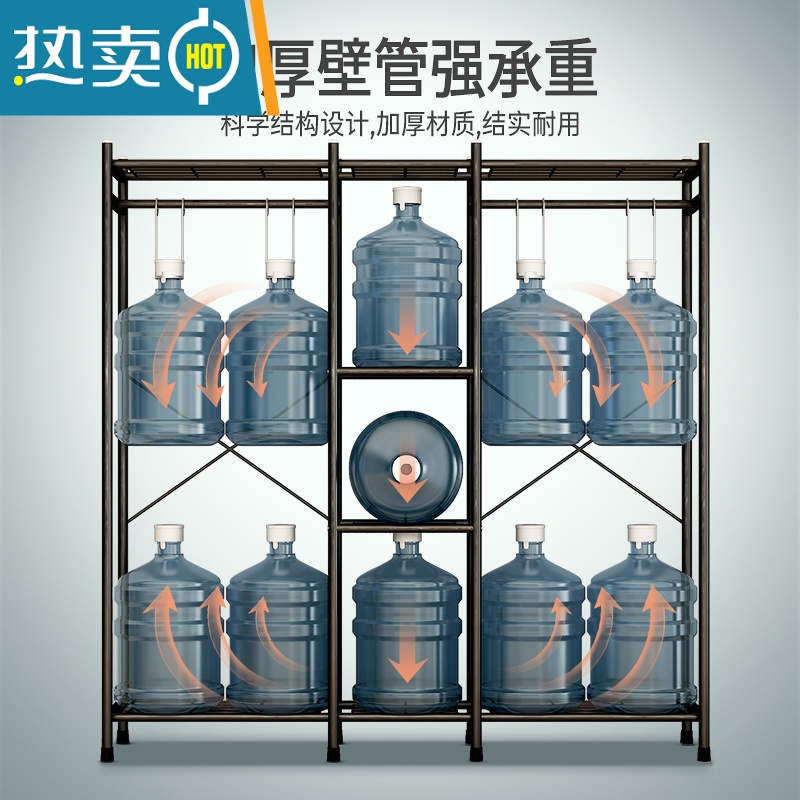 敬平衣架落地卧室内挂衣架柜式衣架家用简易晾衣杆宿舍晒衣服架子开放 120cm-升级双排(黑色双杆)+单层置物+固定晾晒架高清大图