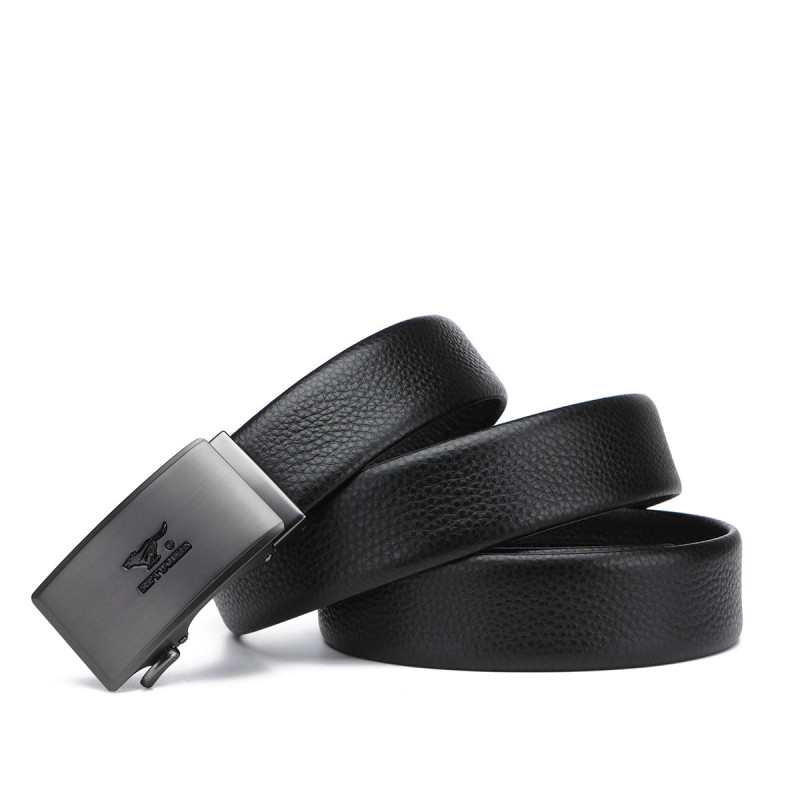 七匹狼皮带男士真皮裤带男式腰带自动扣牛皮正品商务男士休闲百搭