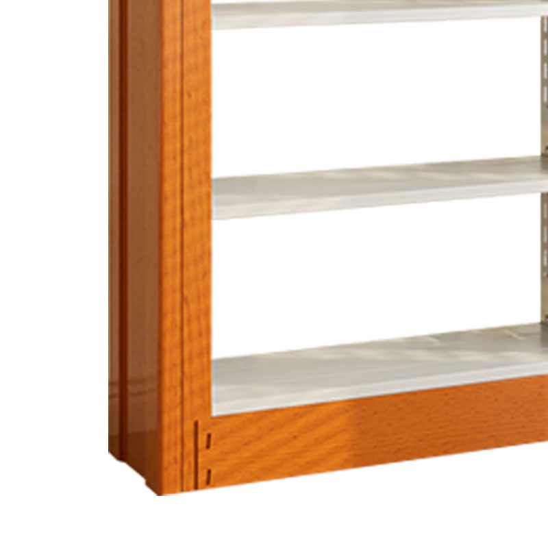 臻远ZY4072625 钢制书架黄色资料架 单面6层一列五组 4600*300*2000mm高清大图