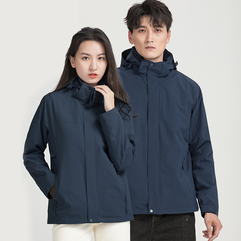 健卡侬 冲锋衣 J191 藏蓝 3XL