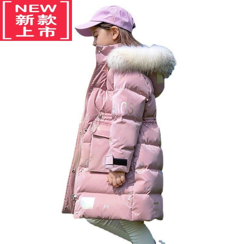 可莉允女童羽绒棉服中长款韩版洋气中大童棉衣2022冬装新款儿童厚棉外套图片
