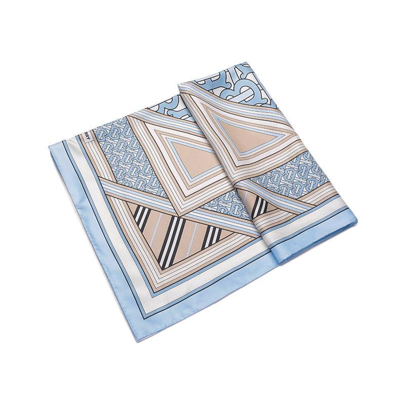 博柏利burberry女款桑蚕丝方巾丝巾围巾8056041