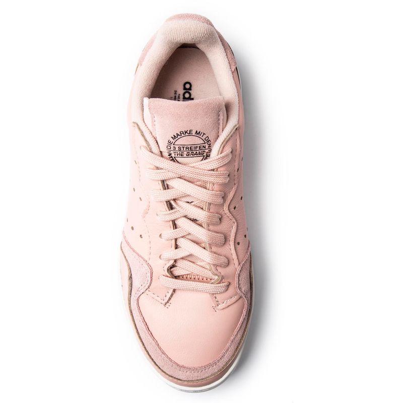 阿迪达斯(adidas)甜美粉撞色拼接皮革板鞋女鞋休闲运动鞋潮情侣款高清大图