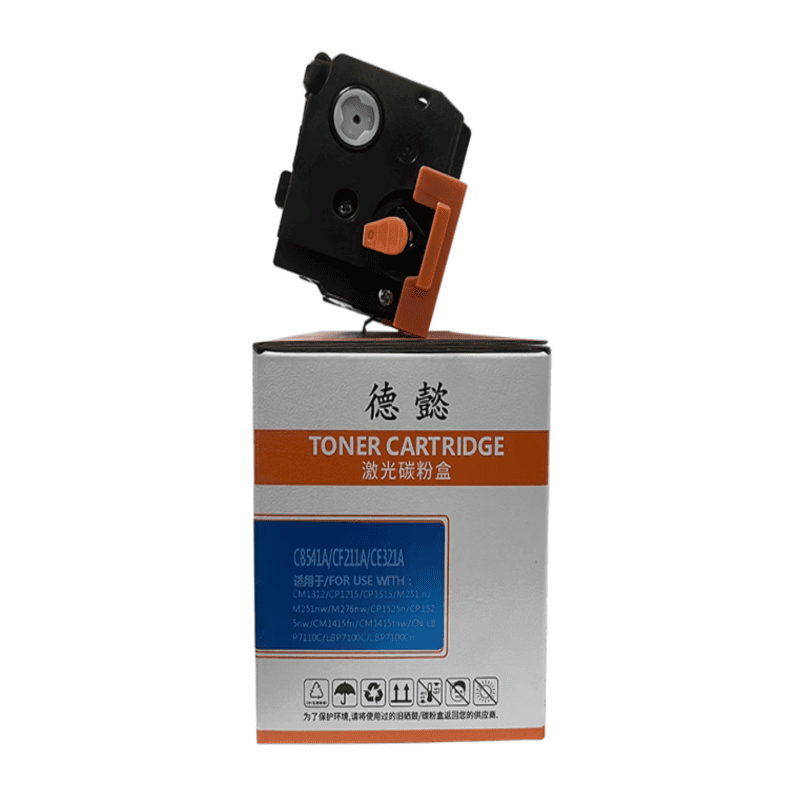 德懿 CB541A 蓝色硒鼓 带芯片上机即用 1400 页高容 惠普激光打印机专用图片