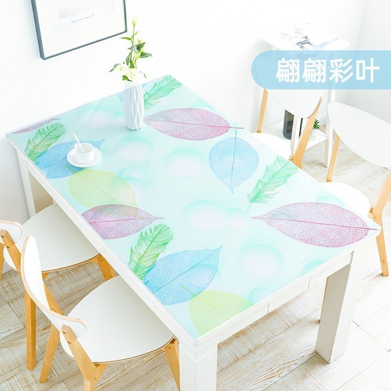家柏饰(CORATED)桌布防水防油免洗厚塑料pvc软玻璃餐桌垫水晶板烫面保护膜茶几垫高清大图