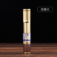 zobo正牌实木烟嘴过滤器男士清肺循环型可清洗健康檀木净烟器 黑檀木