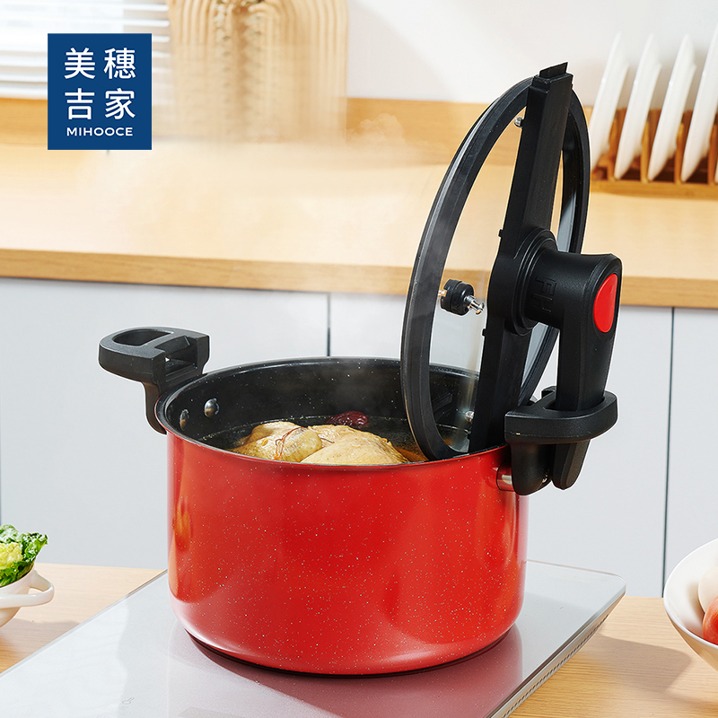 美穗吉家 酒店用商用家用 陶晶微压锅6L