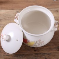 砂锅炖锅 家用燃气5L煲汤10L商用大号15升沙锅8l熬粥煎药坛肉瓦煲厨量 6.75升白色砂锅（建议5-6人）