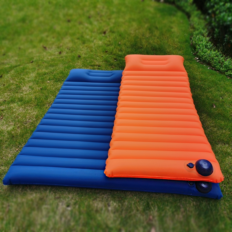 闪电客户外充气床垫打地铺单人便携气垫床露营帐篷睡垫可折叠野餐冲气