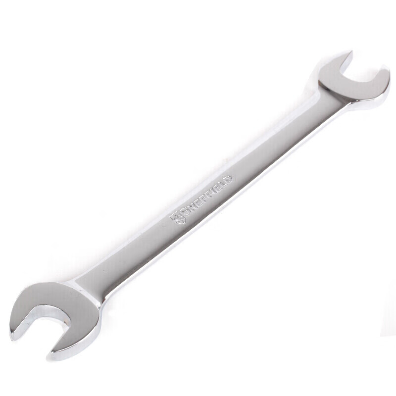 钢盾(SHEFFIELD) S018105 公制精抛光双开口扳手5.5×7mm[家用]高清大图