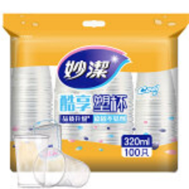妙洁COOL酷杯320ml 100只装 100只/袋 20袋/箱(单位:箱)