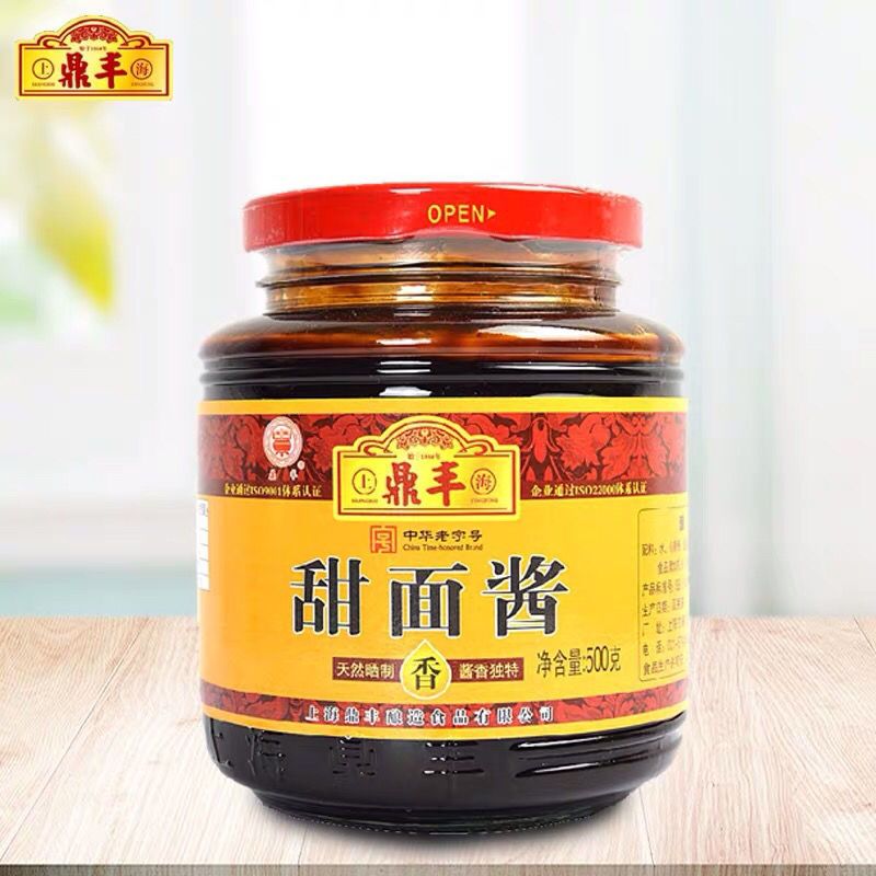 上海鼎丰甜面酱500g瓶装鼎丰面酱晒制酱香独特烤鸭酱卷饼酱料 500克*1瓶(尝鲜)