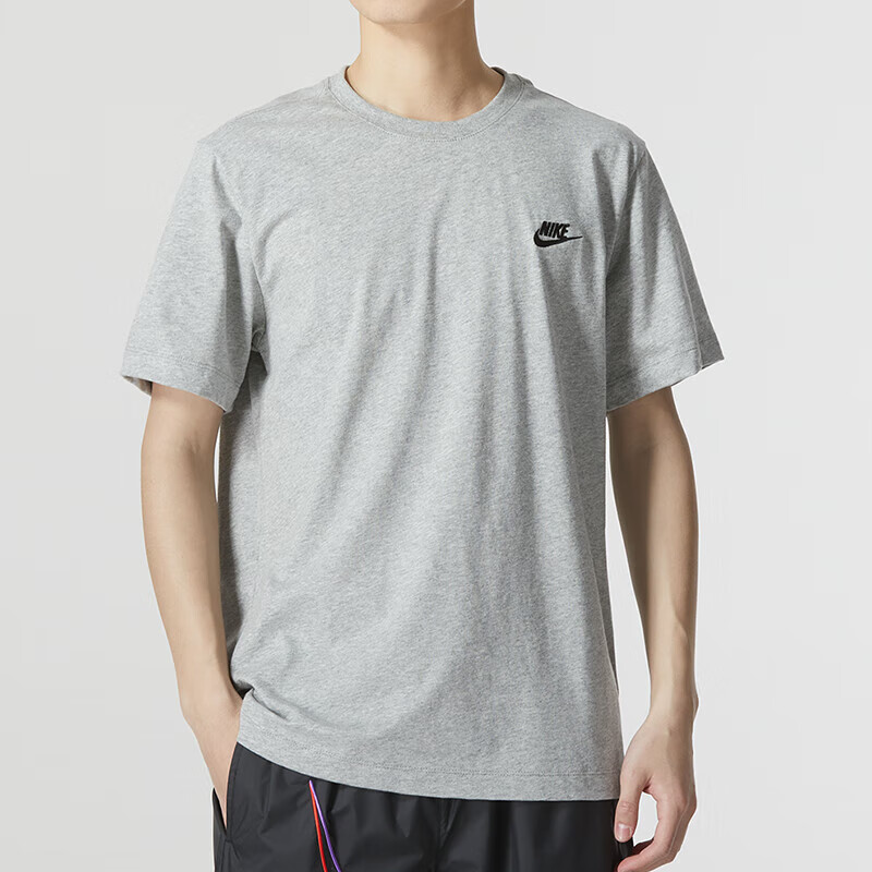 耐克(nike)2023夏季男子刺绣柔软纯棉t恤ar4999-064