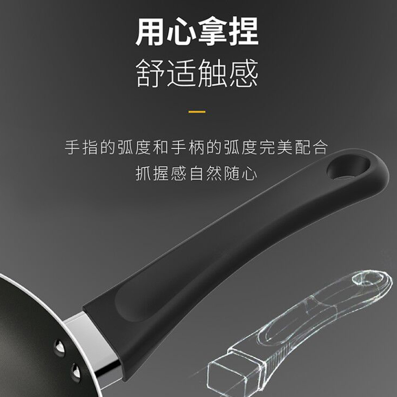爱仕达(asd)煎锅JL24G10WG-R印花不粘易清洗煎锅优质合金平底锅不粘锅煎锅烙饼锅煎蛋牛排少油烟家用24cm红色