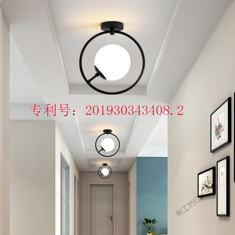 苏宁放心购 阳台灯过道灯现代简约走廊衣帽间厅灯创意个性地球入户玄关灯具高清大图