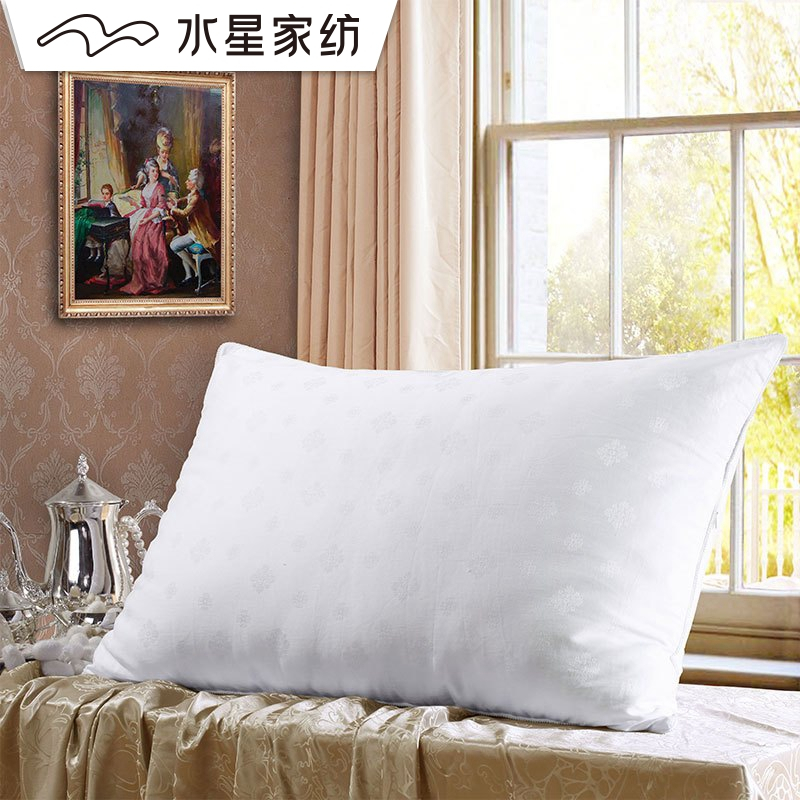 水星(MERCURY) 家纺 桑蚕丝枕芯夏季单人助眠枕头 丝丝心动蚕丝枕 白色 48*74cm