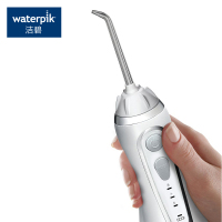 洁碧(Waterpik)冲牙器便携式水牙线洗牙器牙齿冲洗器家用冲牙器多喷头 正畸适用手持式小蛮腰 珍珠白 GS9-12