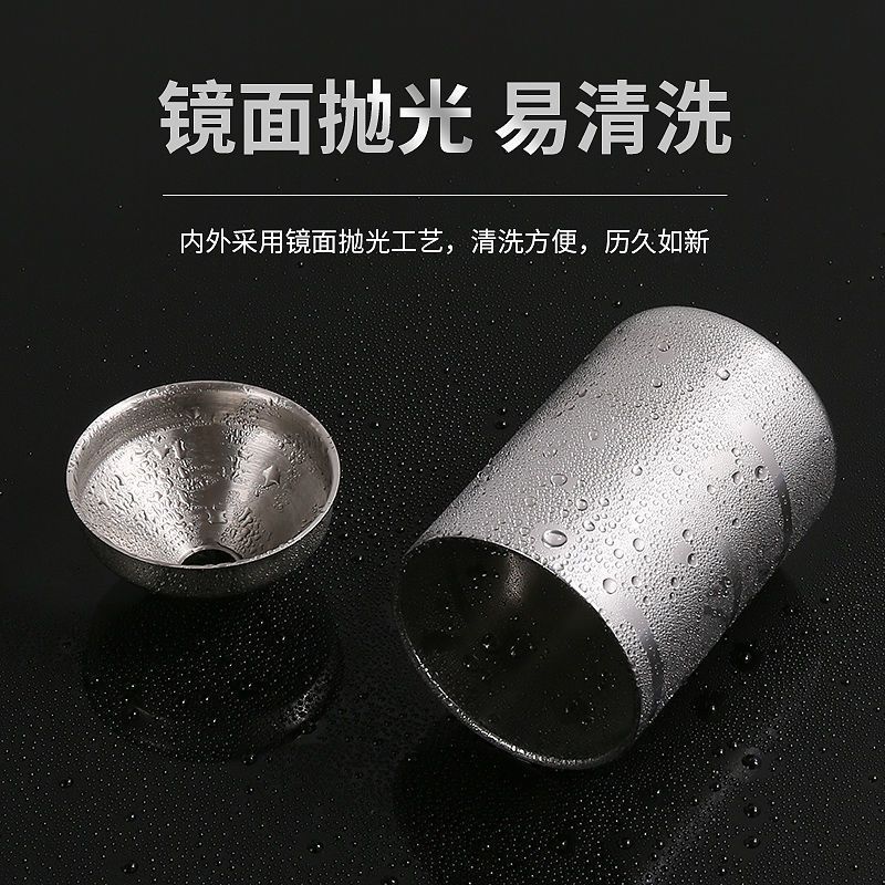 探大钱不锈钢漏斗烟灰缸可拆卸易清洗车载烟灰缸 不锈钢烟灰缸1个