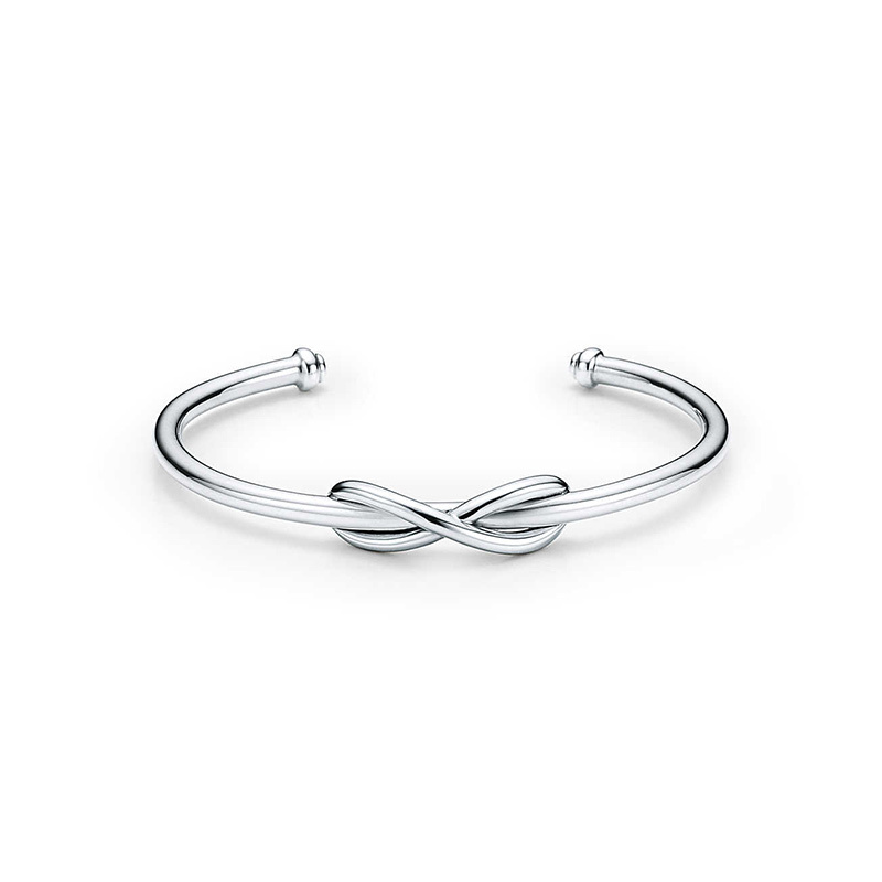 蒂芙尼Tiffany & Co女士TIFFANY INFINITY系列925银交叠蝴蝶手镯
